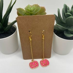 🎃Halloween Pink Pumpkin Drop Earrings🎃